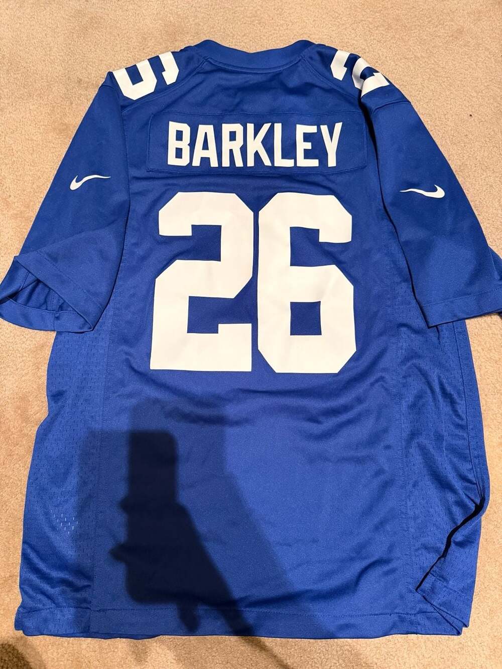 Nike New York Giants Saquon Barkley #26 NFL Game Home Jersey (i) - Picture 5 of 5